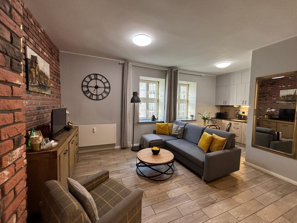 Living room, kitchen