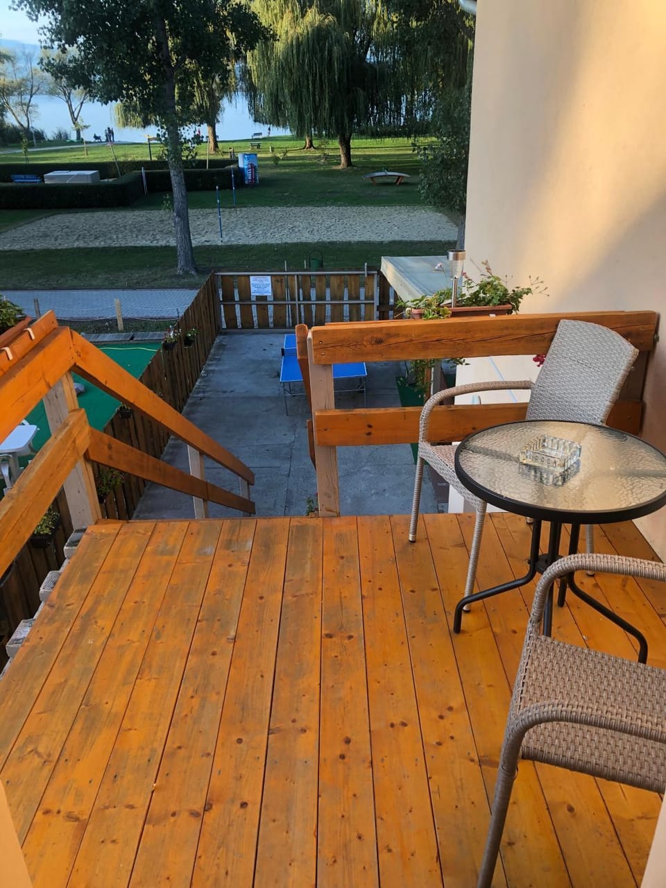 Patio, Lake view