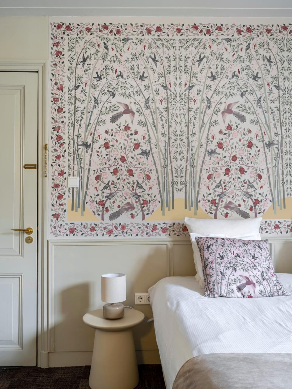 Bed, Decorative detail, Bedroom