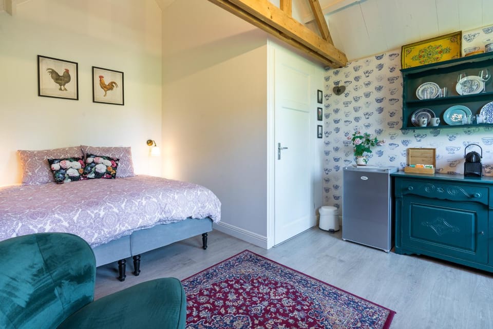 Bed, Kitchen or kitchenette, Living room, Photo of the whole room, Seating area, Bedroom