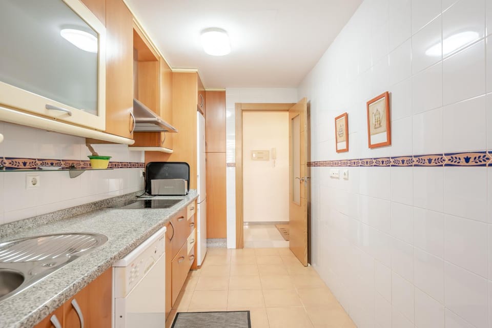 Living room, kitchen
