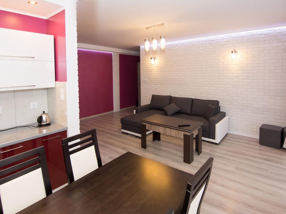 Living Room New Apartment in Lesser Poland Voivodeship