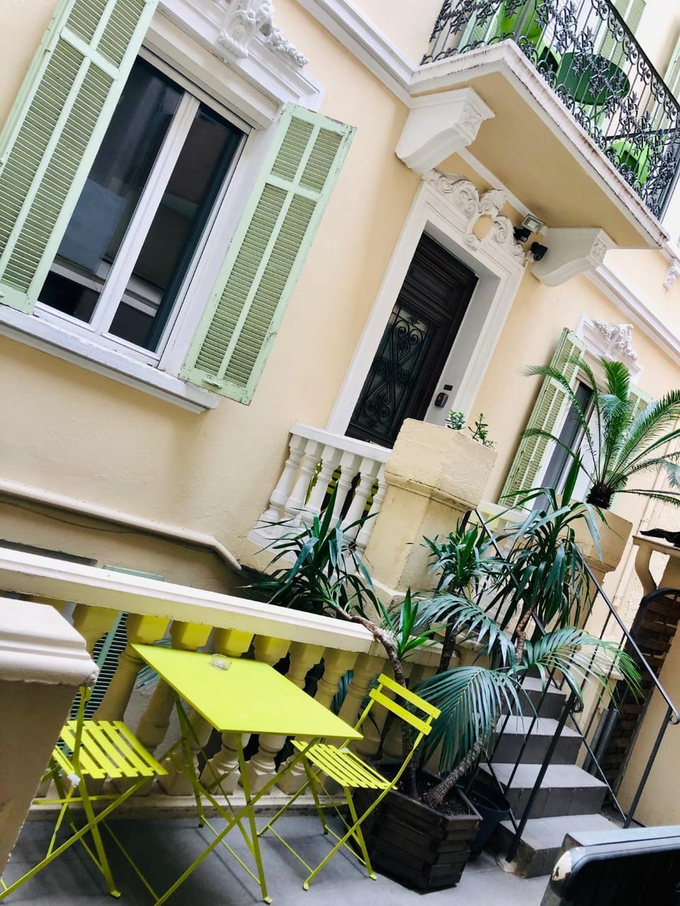 Property building, Facade/entrance, Day, View (from property/room), Balcony/Terrace, Seating area, Internal: Not applicable to any particular room