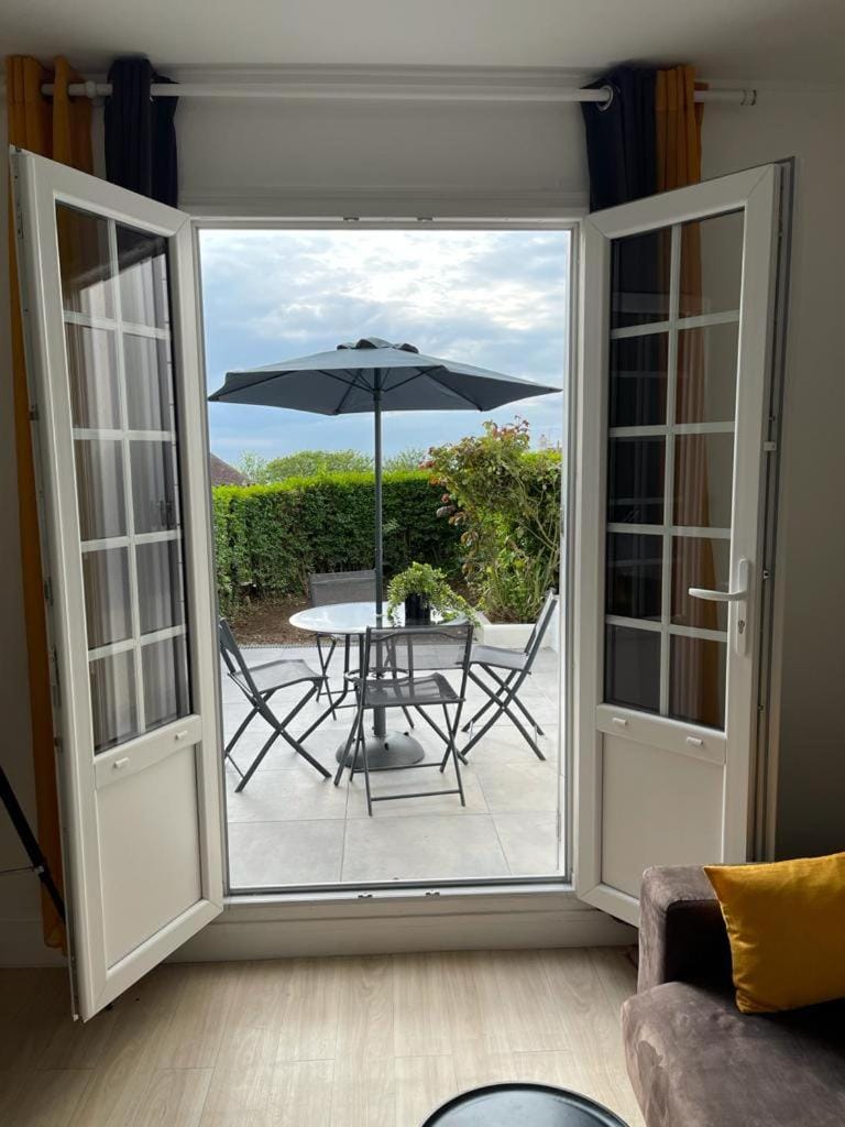 Patio, Garden view, Sea view, Sunset