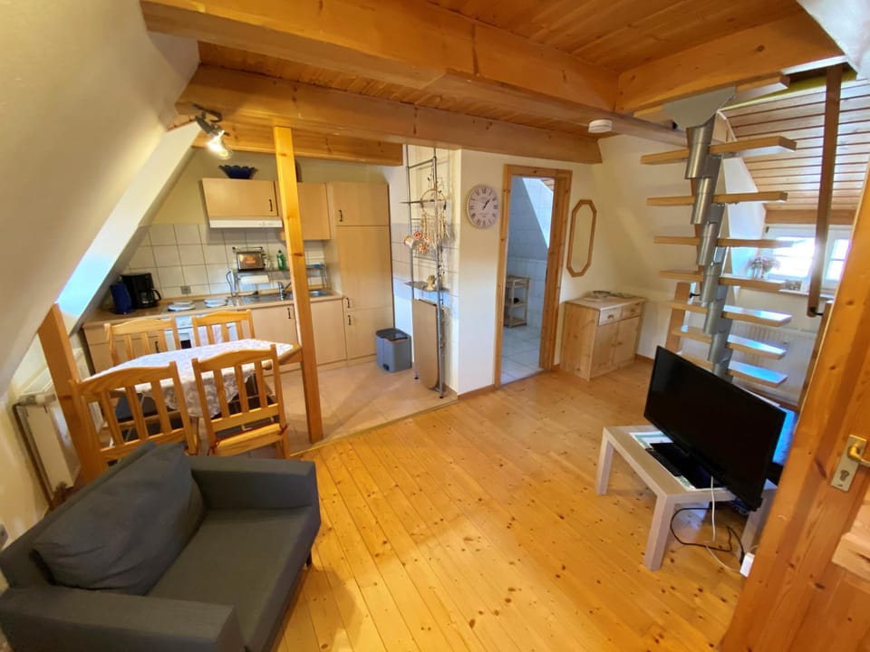 Kitchen or kitchenette, Living room, Photo of the whole room, Dining area