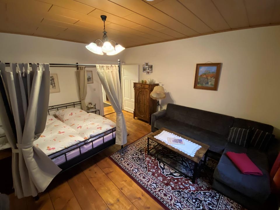 Living room, Seating area, Bedroom