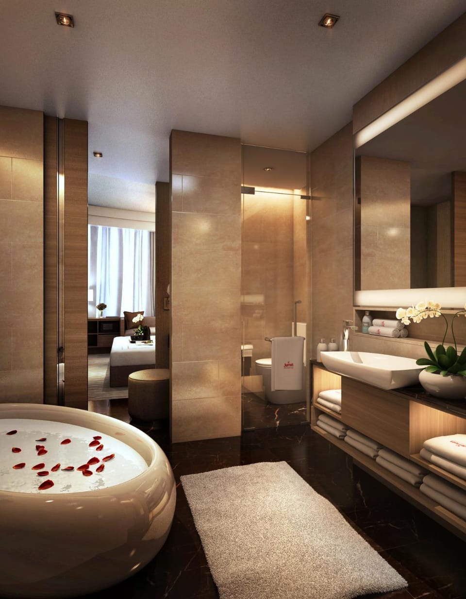 Toilet, Bathroom, Bath, towels