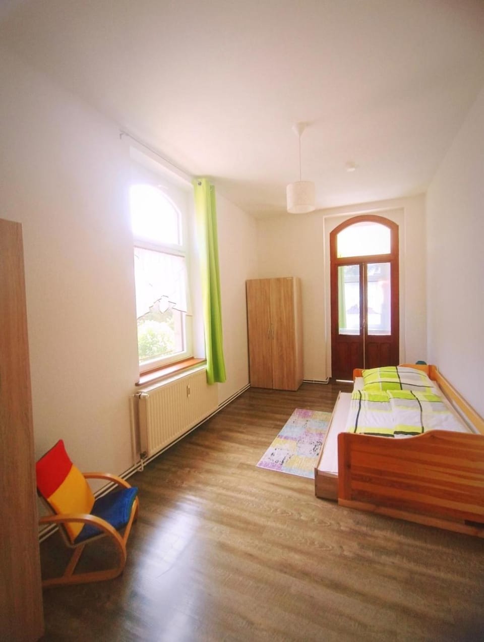 Bed, Photo of the whole room, Bedroom, wardrobe