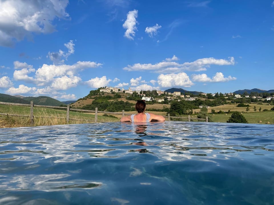 Natural landscape, Pool view, Swimming pool