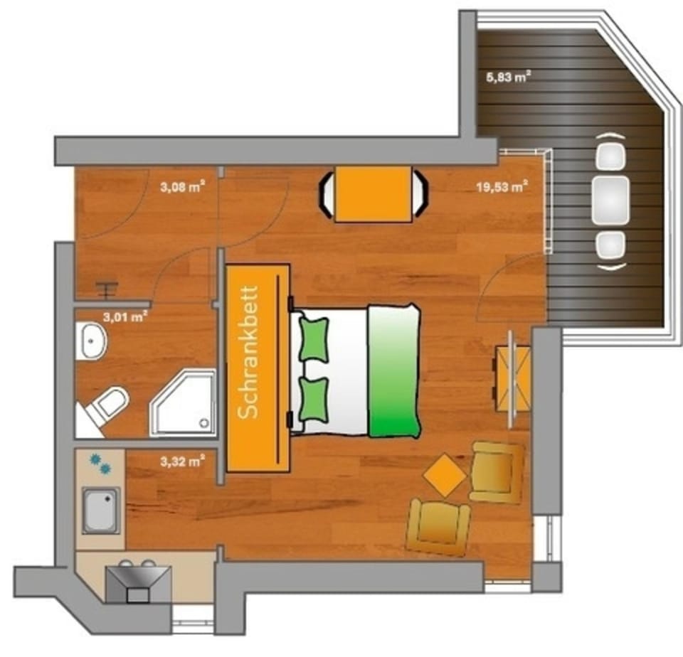 ancora Marina Haus 2 Nr 04, Typ 1 Apartment in Ostholstein