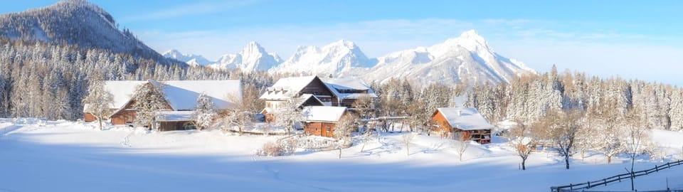 Property building, Natural landscape, Winter