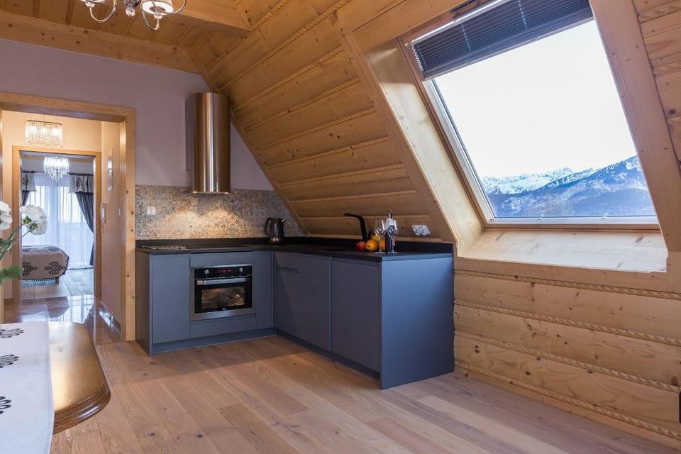 Spring, Coffee/tea facilities, View (from property/room), Kitchen or kitchenette, Living room, Photo of the whole room, Decorative detail, Mountain view, Area and facilities, locker, minibar, stove