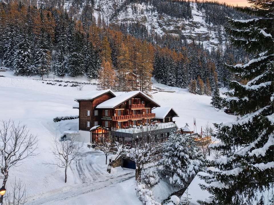 Property building, Winter, Mountain view, Mountain view