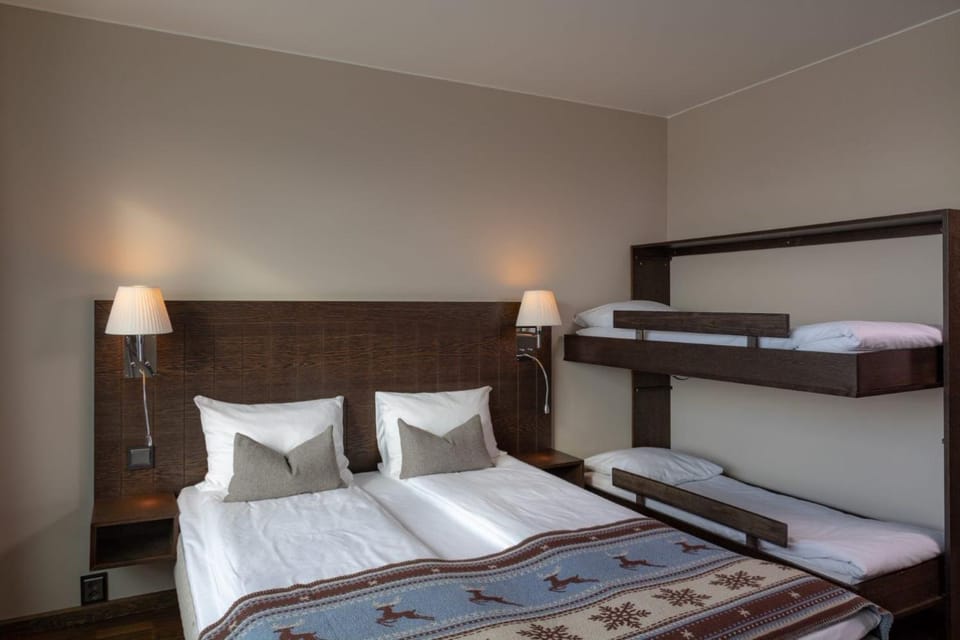 Photo of the whole room, bunk bed