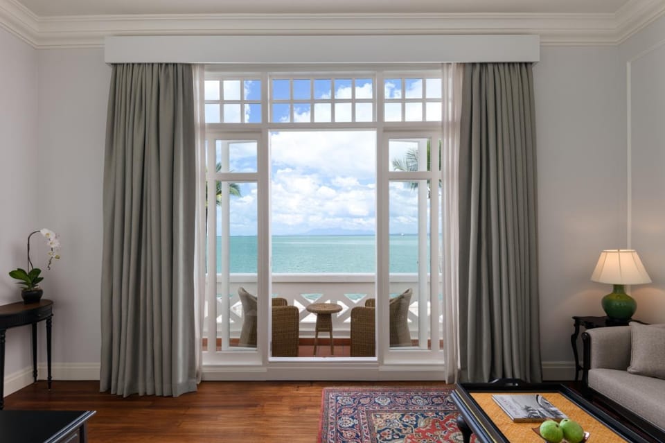 Living room, Seating area, Sea view