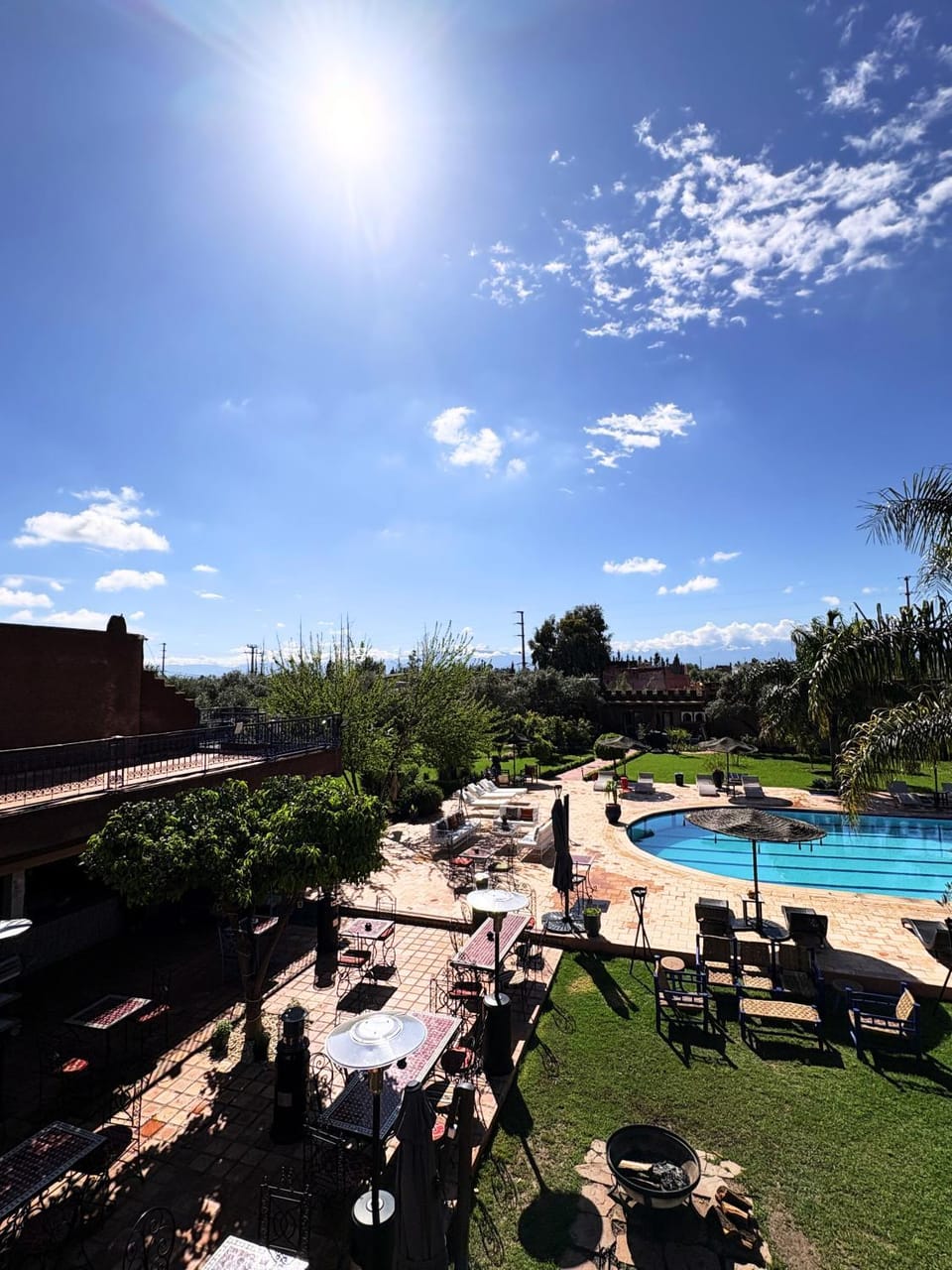 Spring, Day, Natural landscape, Pool view, Swimming pool, sunbed