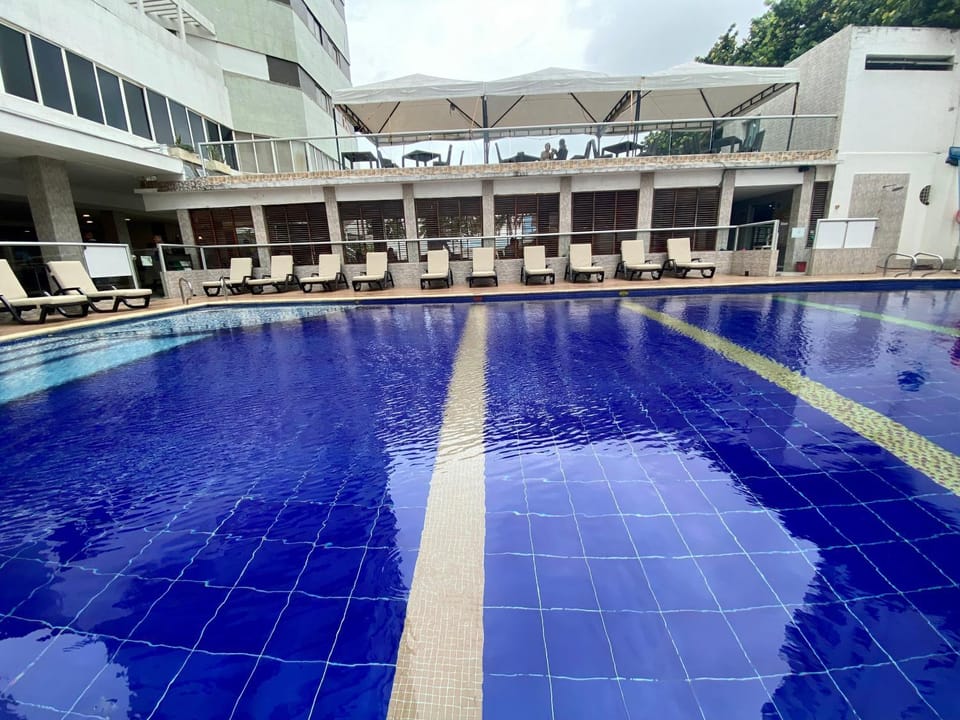 Pool view, Swimming pool, sunbed