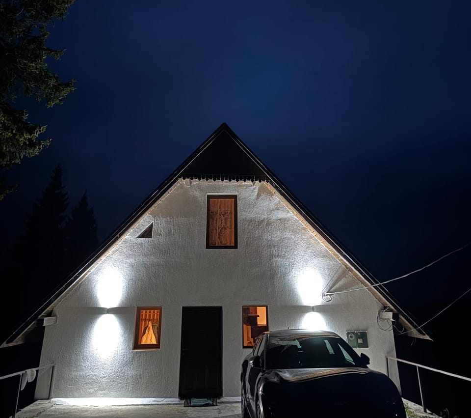 Property building, Night, Parking