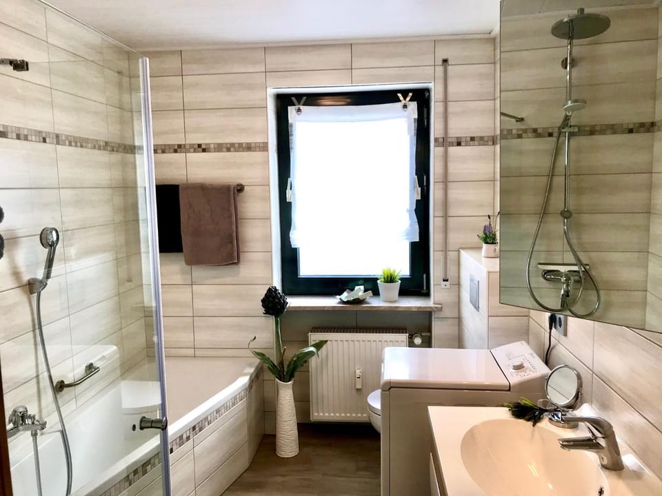 Shower, Bathroom, Photo of the whole room, Bath