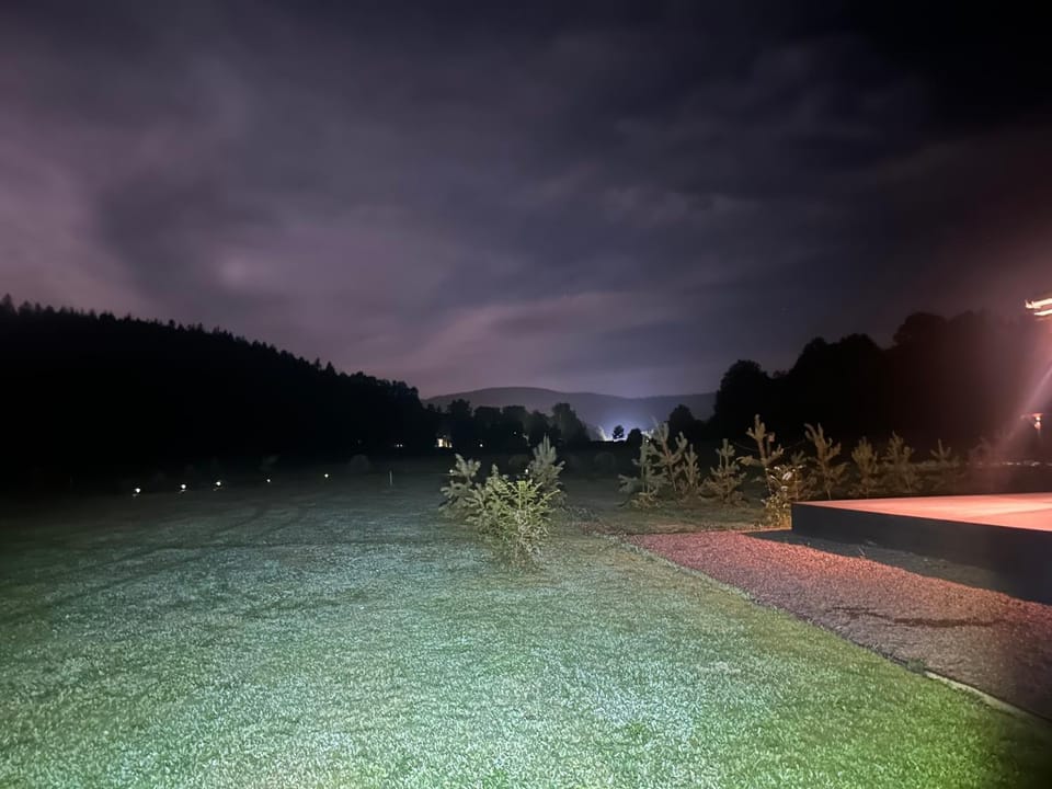 Night, Natural landscape, Garden, Garden view