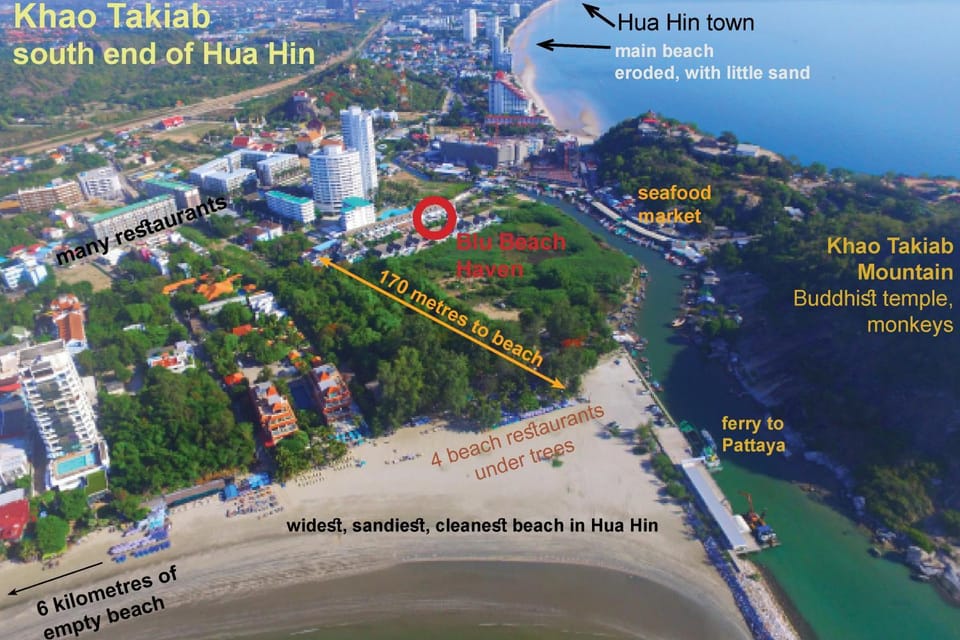 Restaurant/places to eat, Bird's eye view, Beach, Supermarket/grocery shop