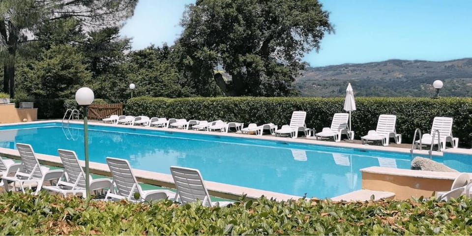 Mountain view, Pool view, Swimming pool, sunbed