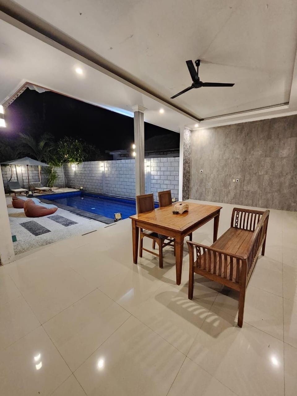 Living room, Seating area, Pool view, Swimming pool