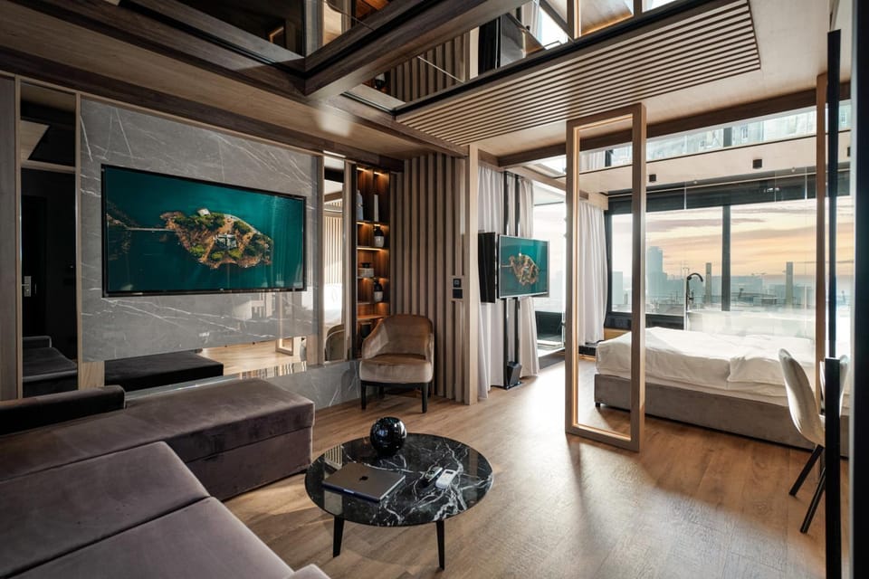 Living room, City view