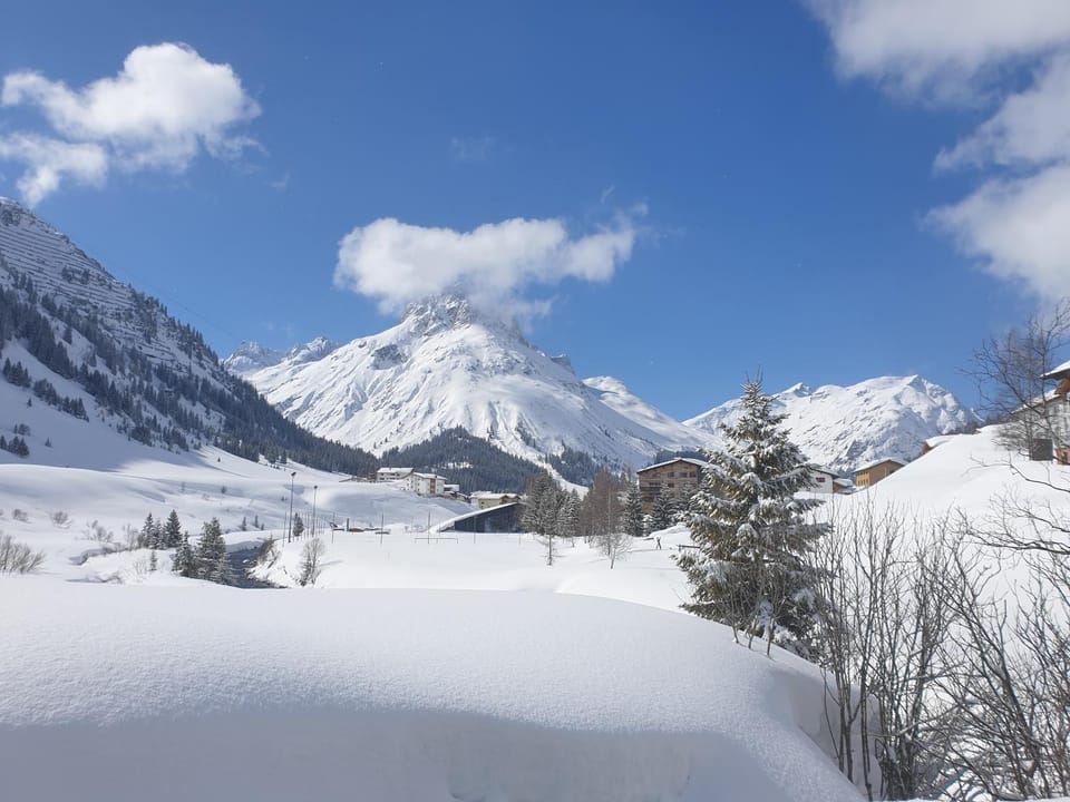 Natural landscape, Winter, Mountain view