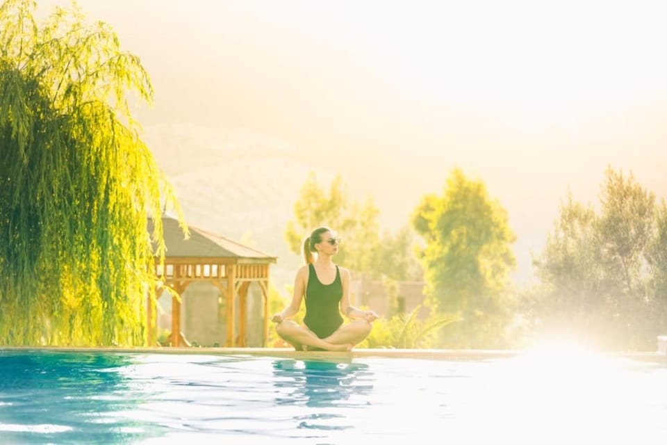 Natural landscape, Pool view, Swimming pool