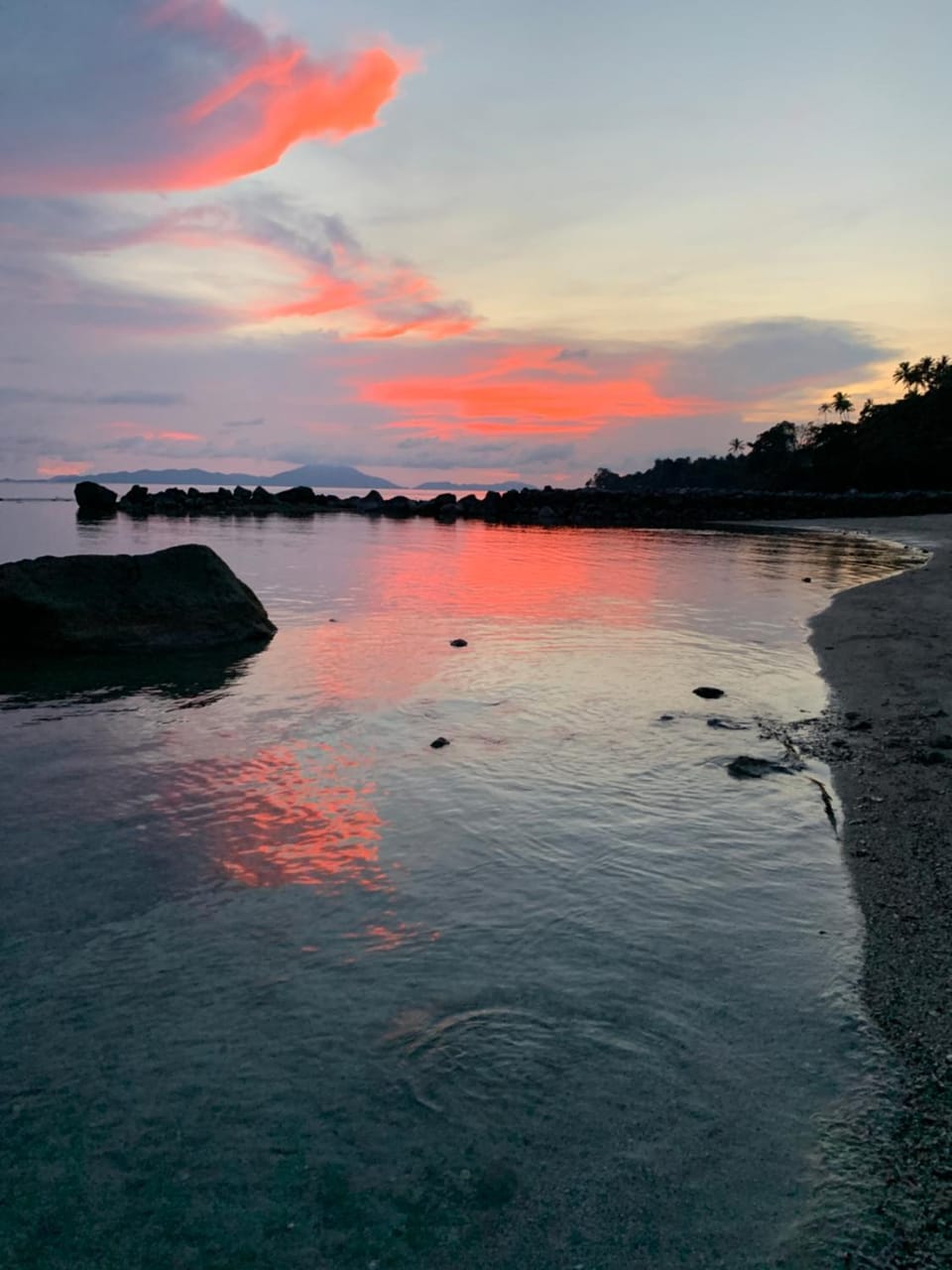 Natural landscape, Beach, Sunset