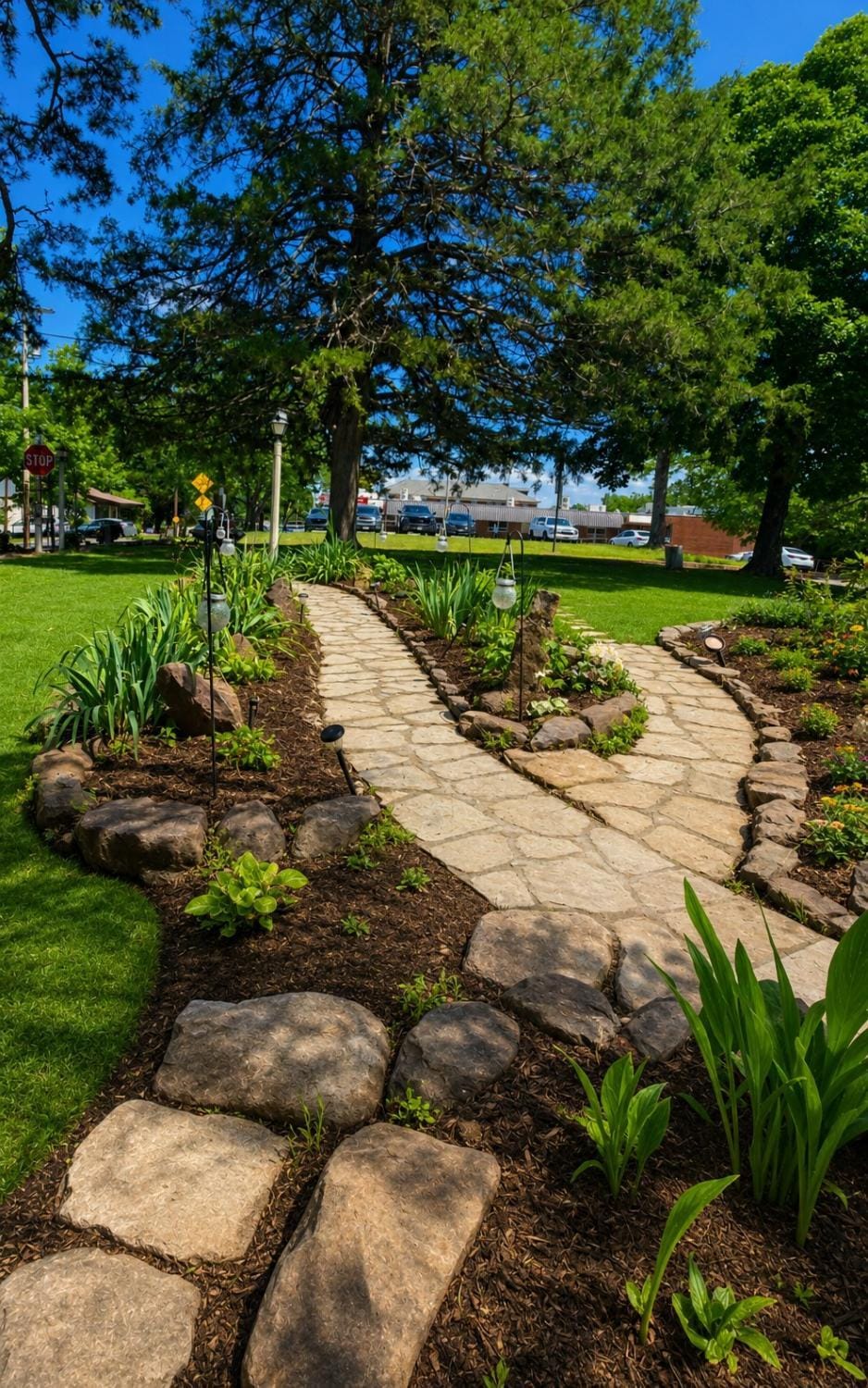 Property building, Garden view