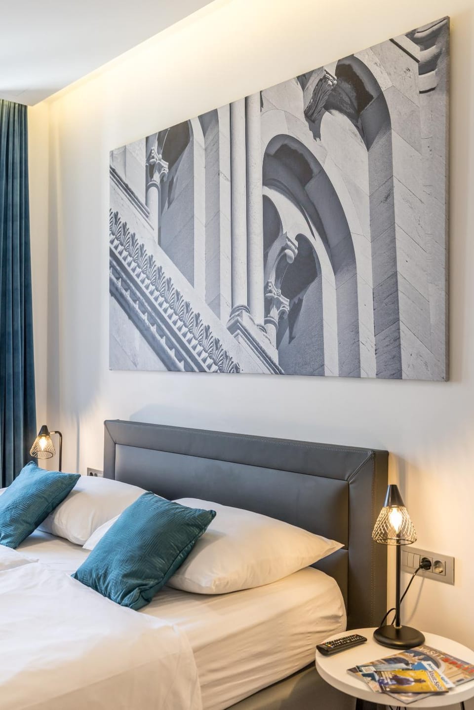 Bed, Decorative detail, Bedroom