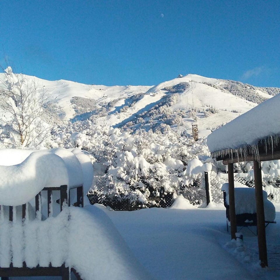 Property building, Winter, Mountain view