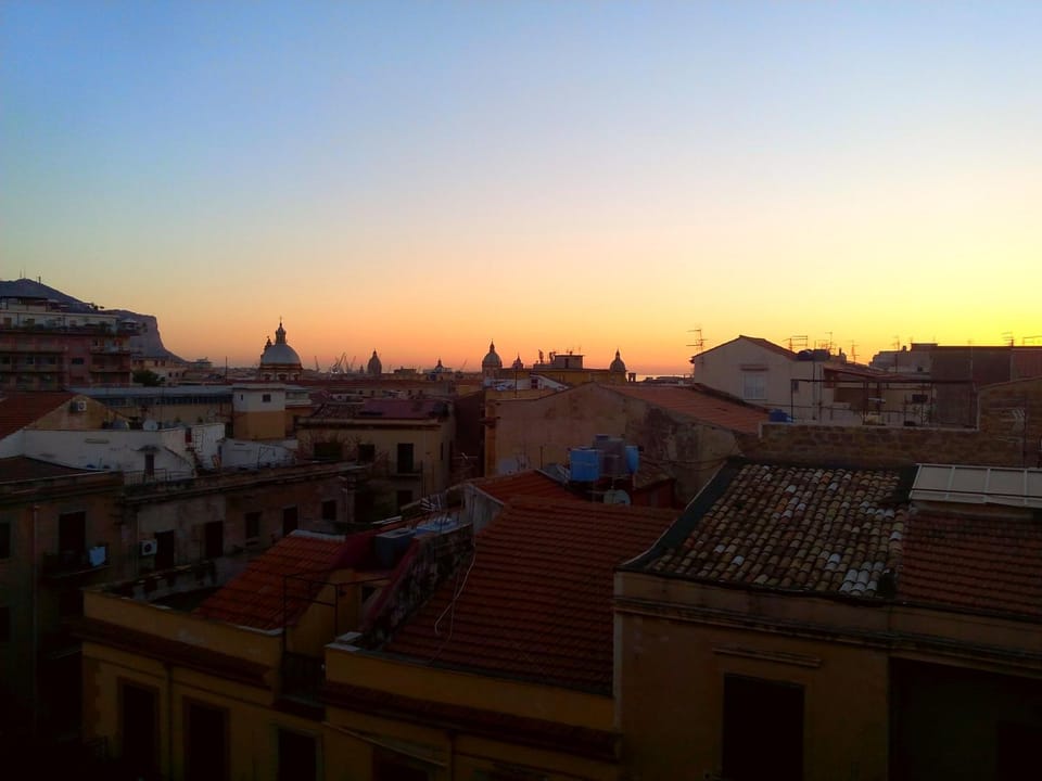 City view, Sunset