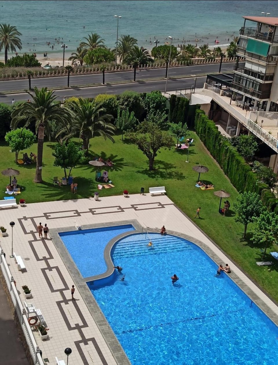 Day, Garden, Garden view, Pool view, Sea view, Swimming pool, sunbed