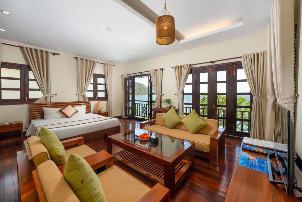 Property building, Bed, View (from property/room), View (from property/room), Living room, Photo of the whole room, Seating area, Bedroom, Mountain view, Mountain view, Sea view, Sea view