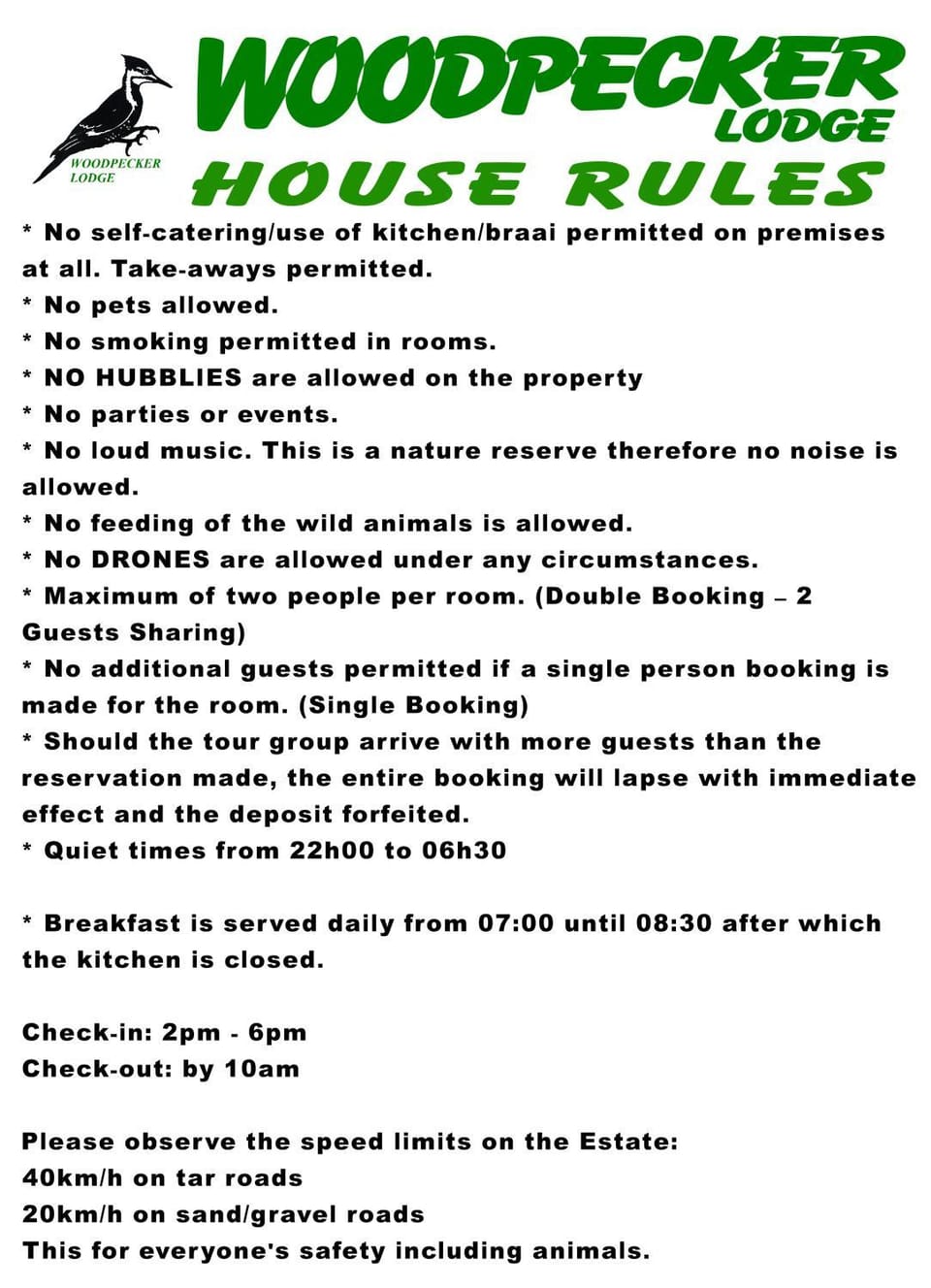 Woodpecker Lodge B&B Bed and Breakfast in South Africa