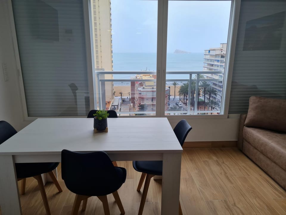 View (from property/room), Balcony/Terrace, Living room, Seating area, Dining area, Sea view