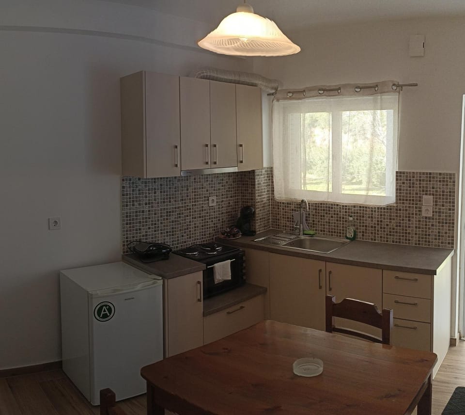 Coffee/tea facilities, Kitchen or kitchenette, stove