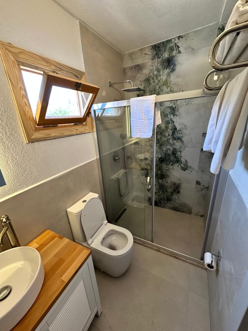 Shower, Toilet, Bathroom, towels