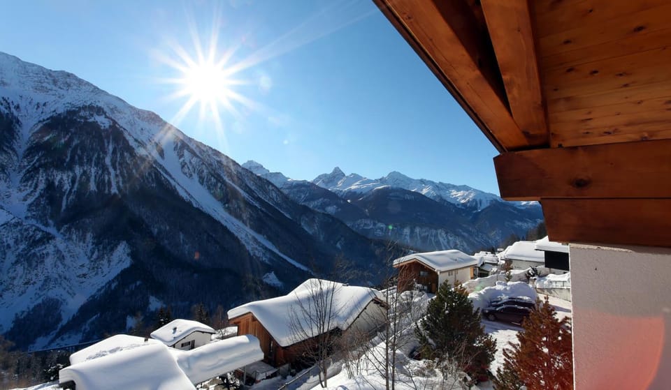 Day, Natural landscape, Winter, Mountain view