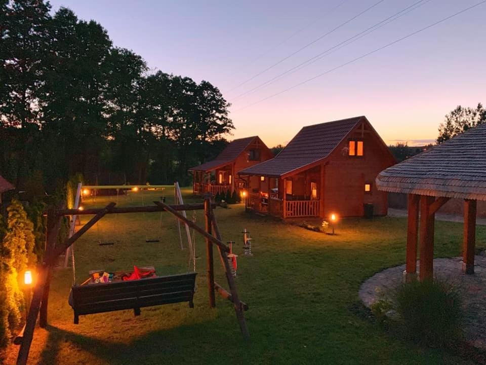 Natural landscape, Children play ground, Garden view, Sunset
