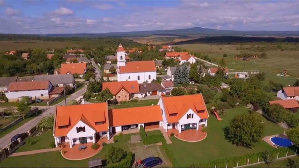 Property building, Bird's eye view, Summer
