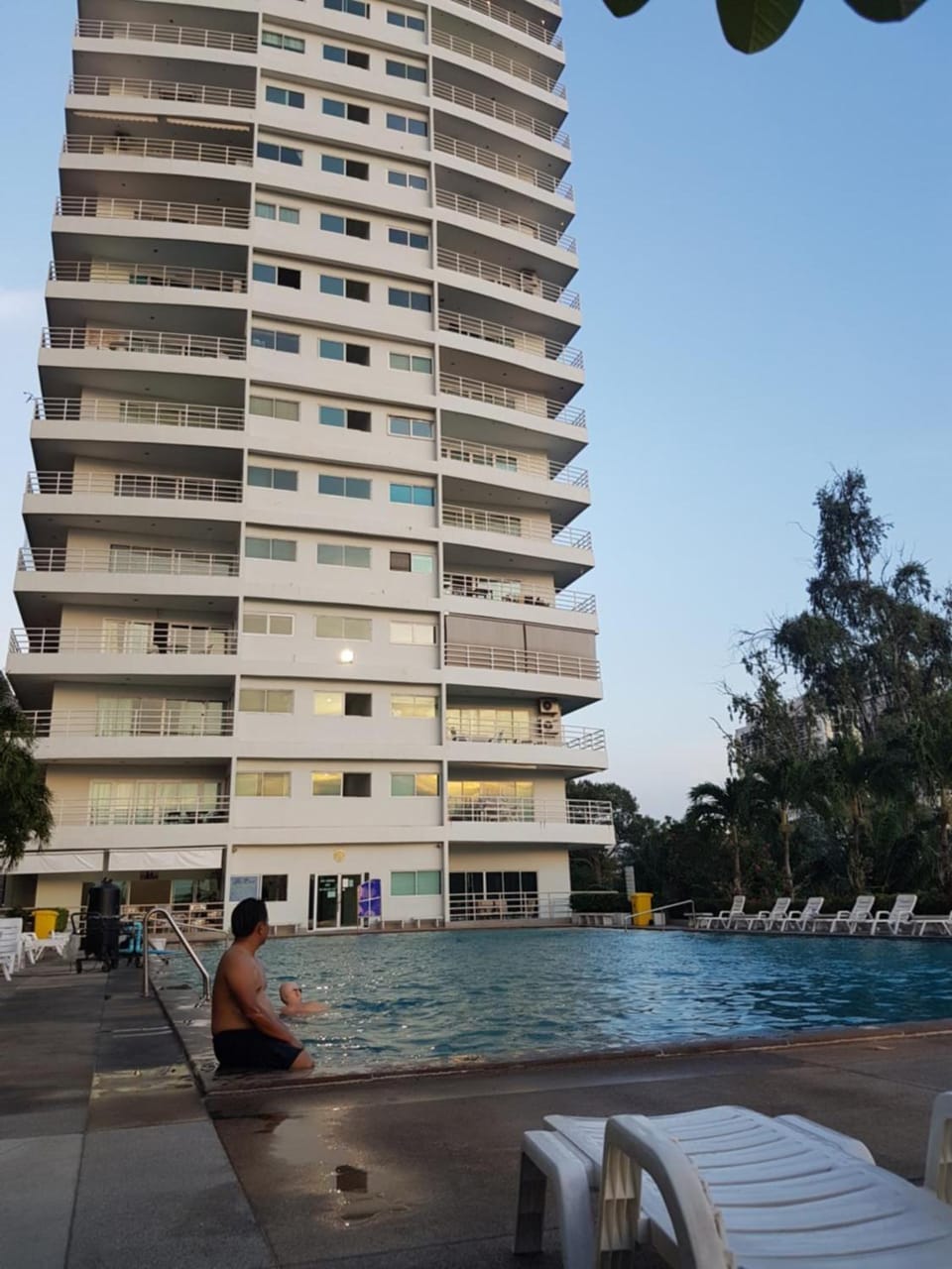 Property building, Pool view