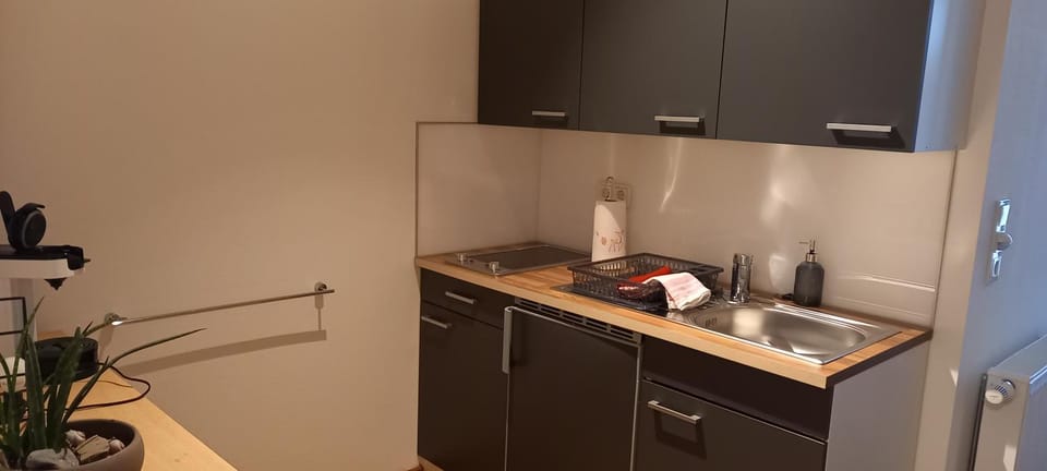 Coffee/tea facilities, Kitchen or kitchenette, stove
