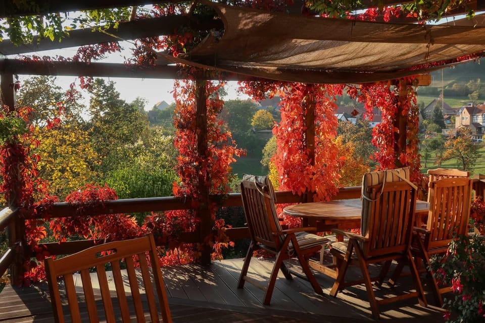 Property building, View (from property/room), Balcony/Terrace, Garden view