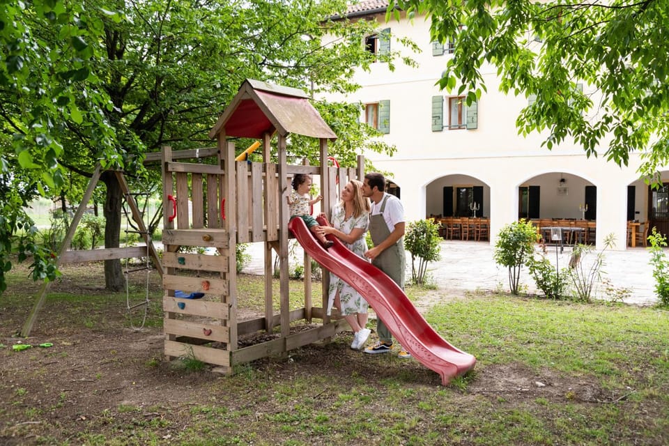 Spring, Day, Children play ground, Garden view