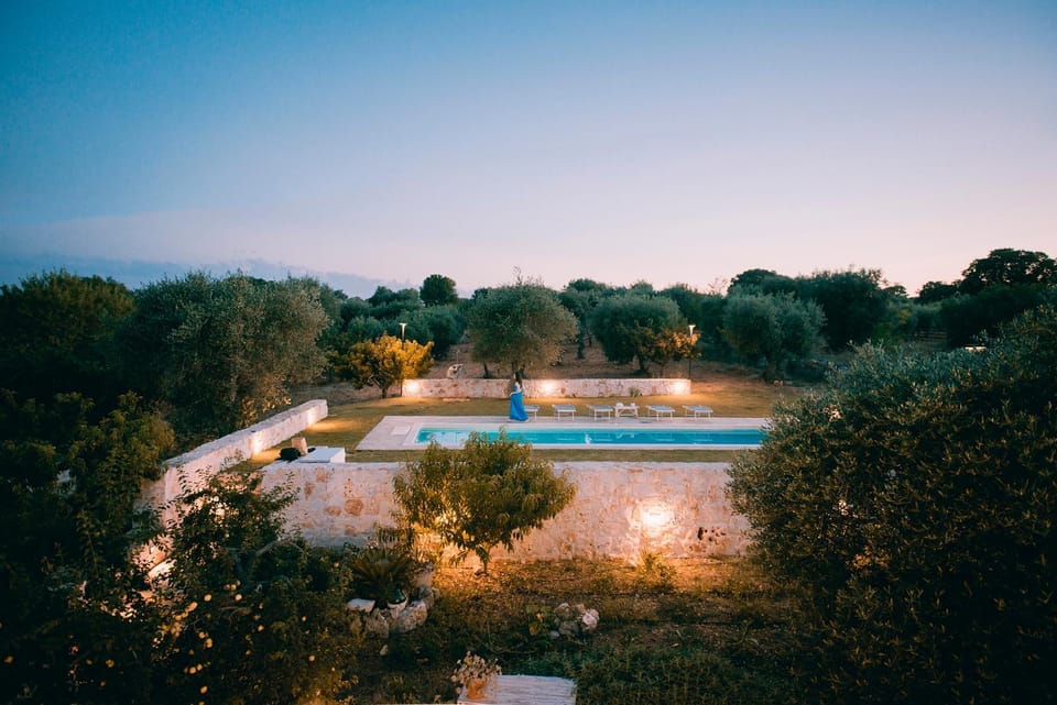 Natural landscape, Garden, Garden view, Pool view, Swimming pool