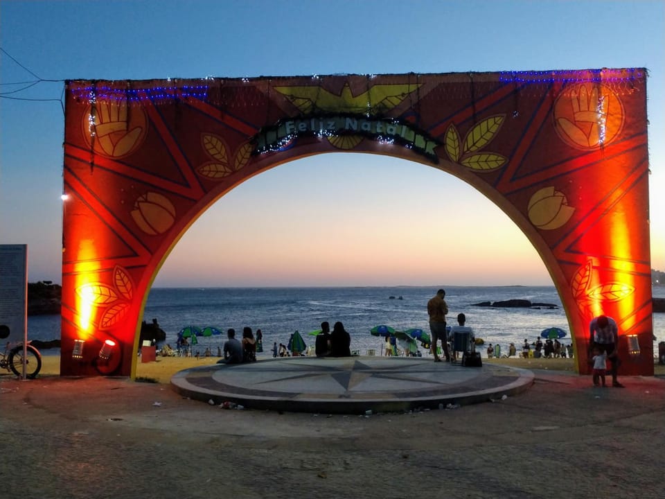 Nearby landmark, People, Natural landscape, Beach, Sea view, Sunset